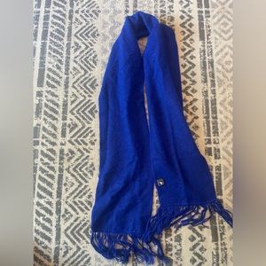 Alpaca DIANA Peru Blue Fringed Scarf